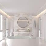 salle de bain marbre blanc 1